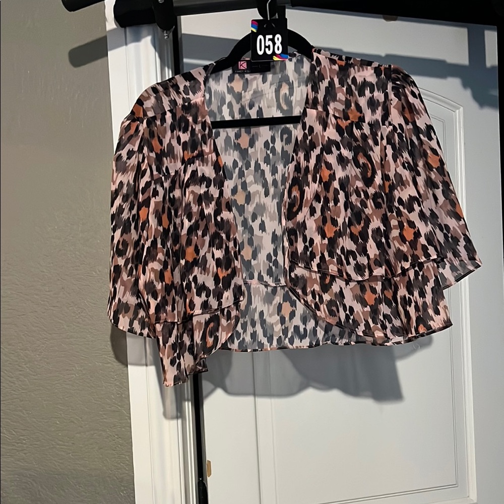 58 Leopard Print Women's bolero/kimono